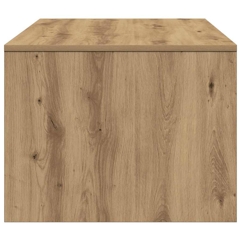 vidaXL Dohányzóasztal kézműves tölgy 102 x 55 x 43.5 cm Faanyag