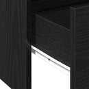 vidaXL Dohányzóasztal Fekete tölgy 102 x 55 x 43,5 cm Szerelt Fa