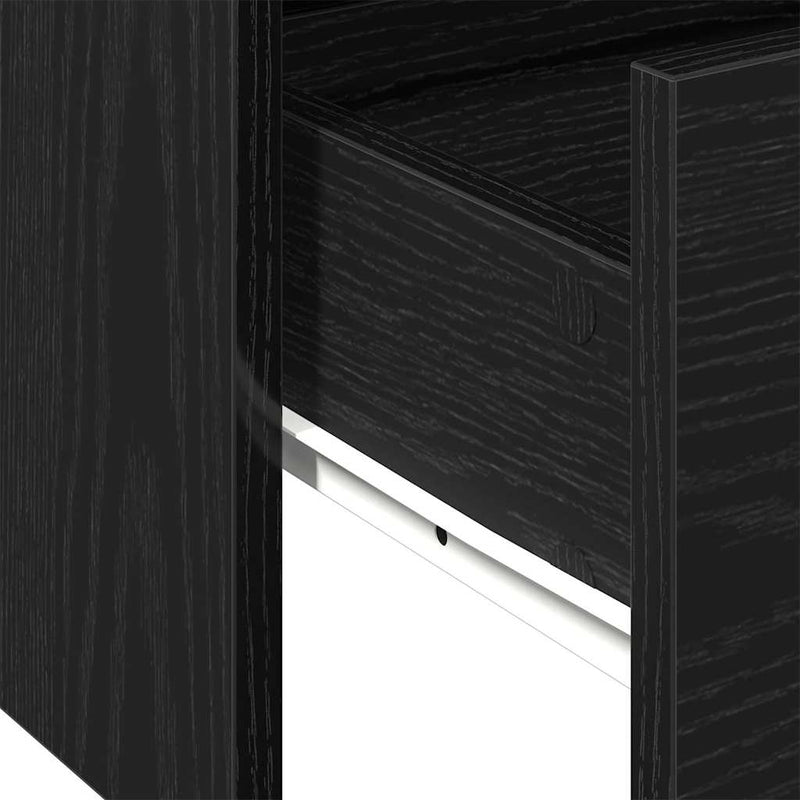vidaXL Dohányzóasztal Musta tammi 102 x 55 x 43.5 cm Faanyag