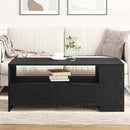 vidaXL Dohányzóasztal Fekete tölgy 102 x 55 x 43,5 cm Szerelt Fa