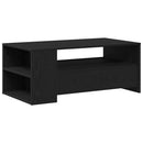 vidaXL Dohányzóasztal Fekete tölgy 102 x 55 x 43,5 cm Szerelt Fa