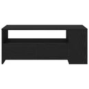 vidaXL Dohányzóasztal Fekete tölgy 102 x 55 x 43,5 cm Szerelt Fa