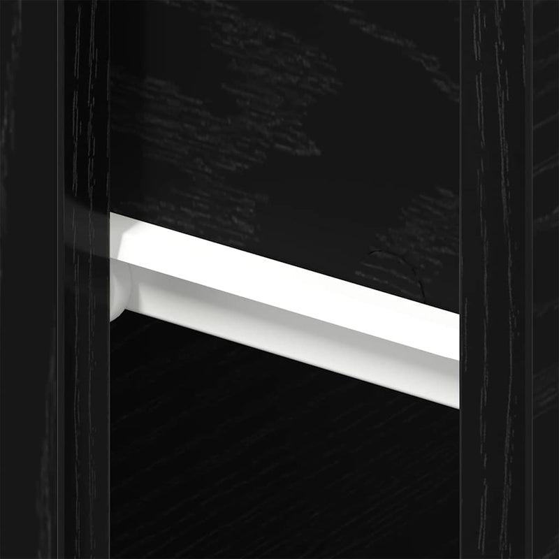 vidaXL Éjjeliszekrény 2 pcs Musta tammi 46 x 29,5 x 30 cm Faanyag