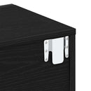 vidaXL Éjjeliszekrény 2 pcs Fekete tölgy 46 x 30 x 30 cm Faanyag
