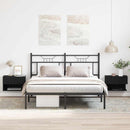 vidaXL Éjjeliszekrény 2 pcs Fekete tölgy 46 x 30 x 30 cm Faanyag