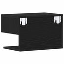 vidaXL Éjjeliszekrény 2 pcs Fekete tölgy 46 x 30 x 30 cm Faanyag