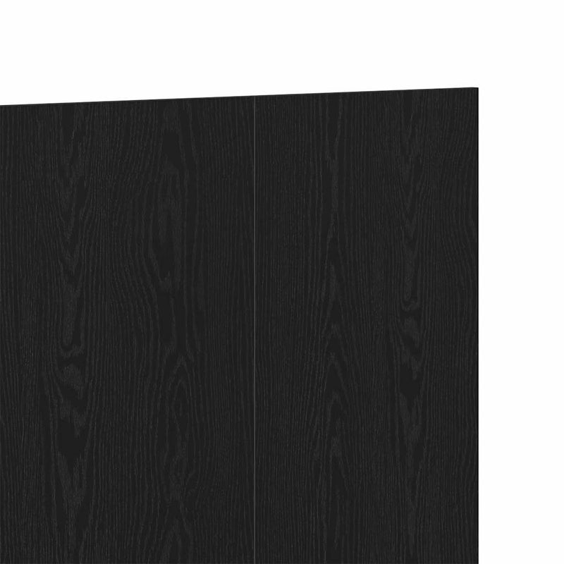 vidaXL Fejtámla Musta tammi 160 x 1,5 x 80 cm Faanyag