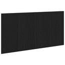 vidaXL Ágyszerkezet Fejtámla Fekete tölgy 160 x 1.5 x 80.5 cm Faanyag
