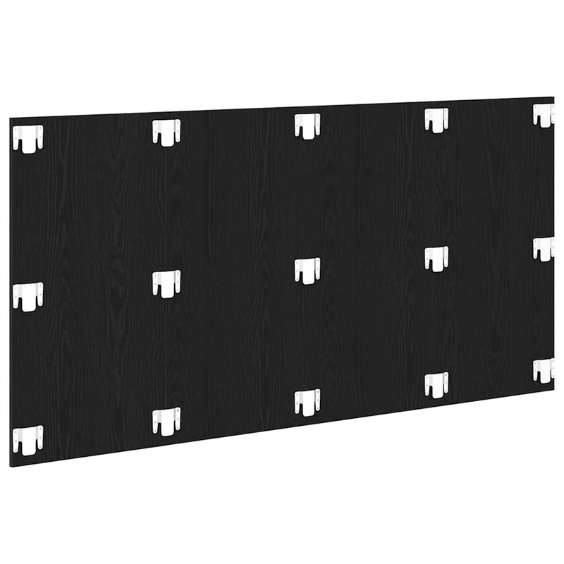 vidaXL Fejtámla Musta tammi 160 x 1,5 x 80 cm Faanyag