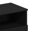 vidaXL Éjjeliszekrény 2 pcs Fekete tölgy 40 x 35 x 65 cm Faanyag