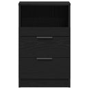 vidaXL Éjjeliszekrény 2 pcs Musta tammi 40 x 35 x 65 cm Faanyag