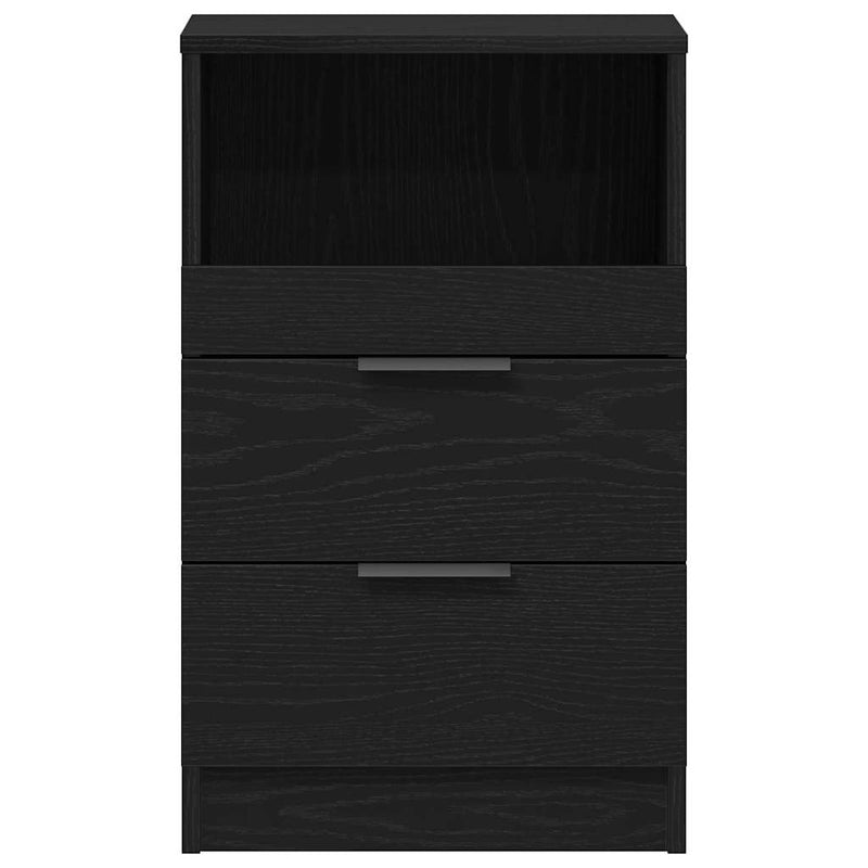 vidaXL Éjjeliszekrény 2 pcs Musta tammi 40 x 35 x 65 cm Faanyag