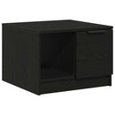 vidaXL Dohányzóasztal with Drawer Musta tammi 50 x 50 x 36 cm Faanyag