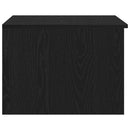 vidaXL Dohányzóasztal with Drawer Musta tammi 50 x 50 x 36 cm Faanyag