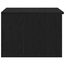 vidaXL Dohányzóasztal with Drawer Musta tammi 50 x 50 x 36 cm Faanyag