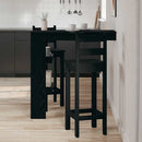 vidaXL Fali bárasztal Fekete tölgy 102 x 45 x 103,5 cm Faanyag