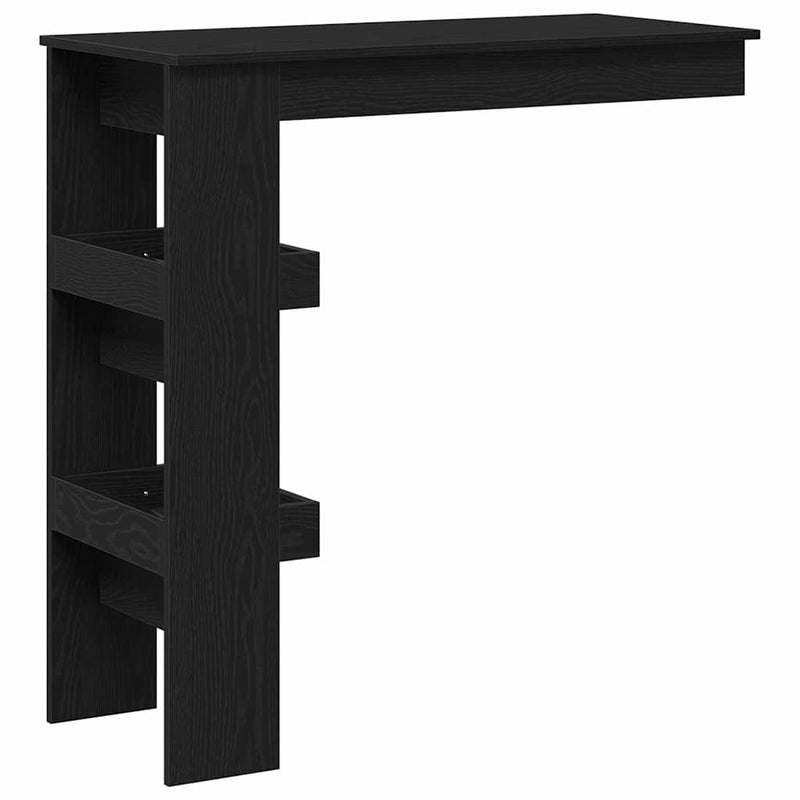 vidaXL Fali bárasztal Musta tammi 102 x 55 x 103.5 cm Faanyag