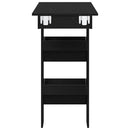 vidaXL Fali bárasztal Fekete tölgy 102 x 45 x 103,5 cm Faanyag