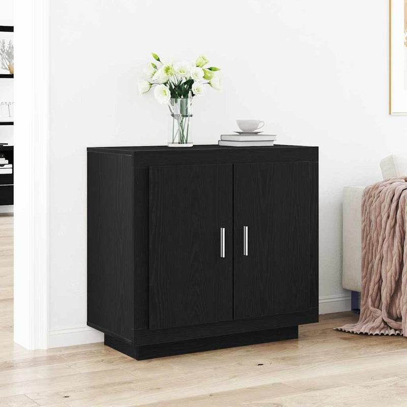 vidaXL Széf Fekete 80 x 40 x 75 cm Faanyag