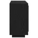 vidaXL Széf Fekete tölgy 80 x 40 x 75 cm Faanyag