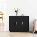 vidaXL Széf Fekete tölgy 92 x 35 x 75 cm Faanyag