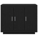 vidaXL Széf Fekete tölgy 92 x 35 x 75 cm Faanyag