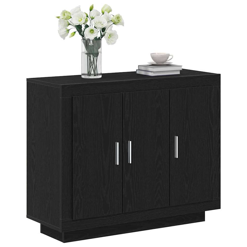 vidaXL Széf Fekete 92 x 35 x 75 cm Faanyag