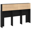 vidaXL Fejhajtó szekrény Fekete tölgy 160 x 19 x 103,5 cm Faanyag