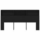 vidaXL Fejhajtó szekrény Fekete tölgy 200 x 19 x 103,5 cm Faanyag