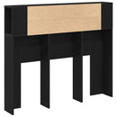 vidaXL Fejhajtó szekrény Fekete tölgy 120 x 18.5 x 102.5 cm Faanyag