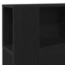 vidaXL Fejhajtó szekrény Fekete tölgy 160 x 19 x 104,5 cm Faanyag