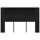 vidaXL Fejhajtó szekrény Fekete tölgy 160 x 19 x 104,5 cm Faanyag