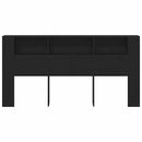 vidaXL Fejhajtó szekrény Fekete tölgy 200 x 18,5 x 102,5 cm Faanyag