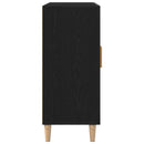 vidaXL Széf Fekete tölgy 90 x 34 x 80 cm Faanyag