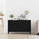 vidaXL Széf fiókkal Fekete tölgy 100 x 36 x 60 cm Faanyag