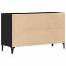 vidaXL Széf fiókkal Fekete tölgy 100 x 36 x 60 cm Faanyag