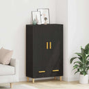 vidaXL Magasfiú fiókkal Fekete tölgy 70 x 31 x 115 cm Faanyag