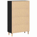 vidaXL Magasfiú fiókkal Fekete tölgy 70 x 31 x 115 cm Faanyag