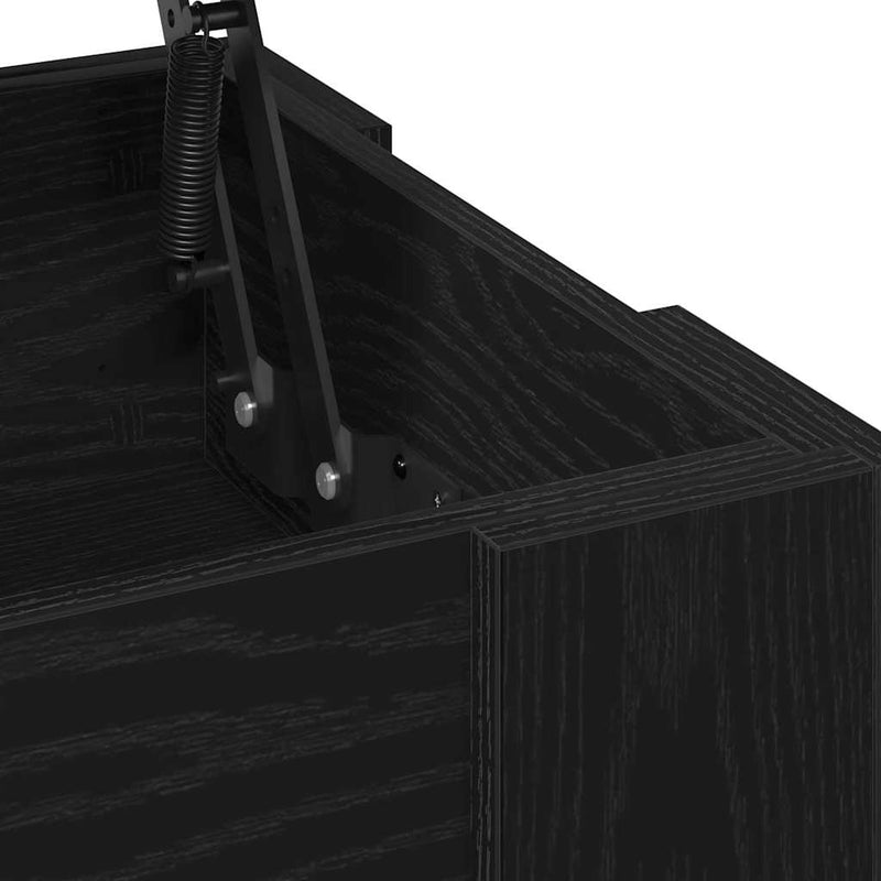 vidaXL Dohányzóasztal Musta tammi 101 x 49 x 52 cm Faanyag
