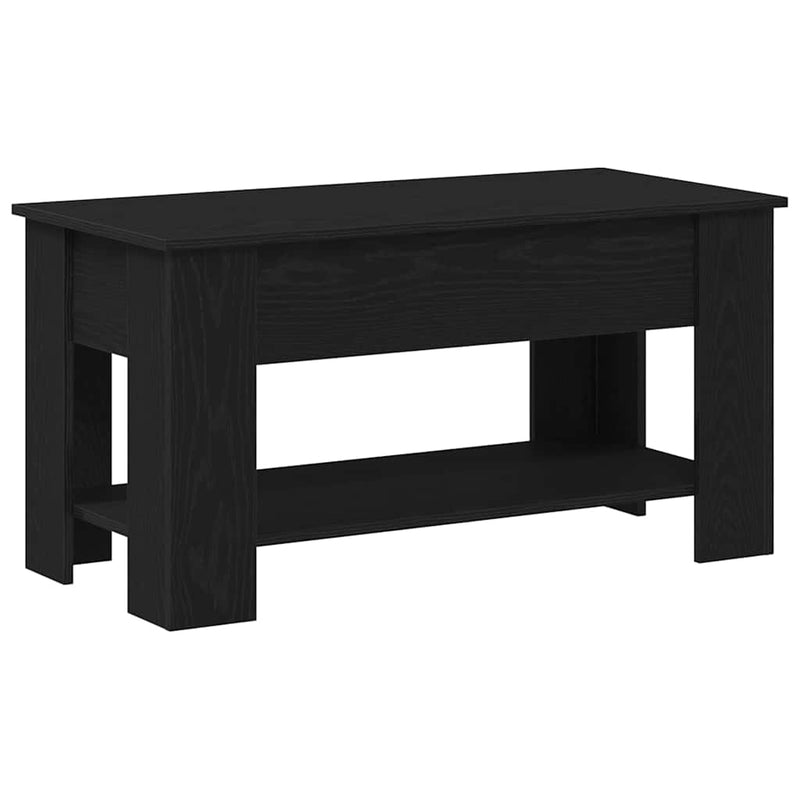 vidaXL Dohányzóasztal Musta tammi 101 x 49 x 52 cm Faanyag