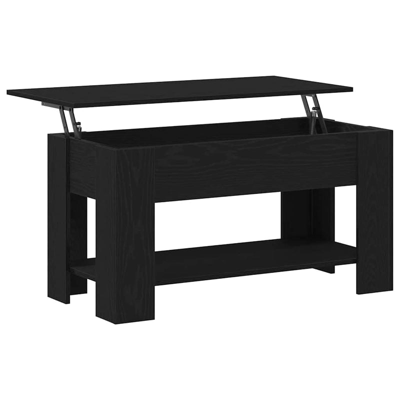 vidaXL Dohányzóasztal Musta tammi 101 x 49 x 52 cm Faanyag