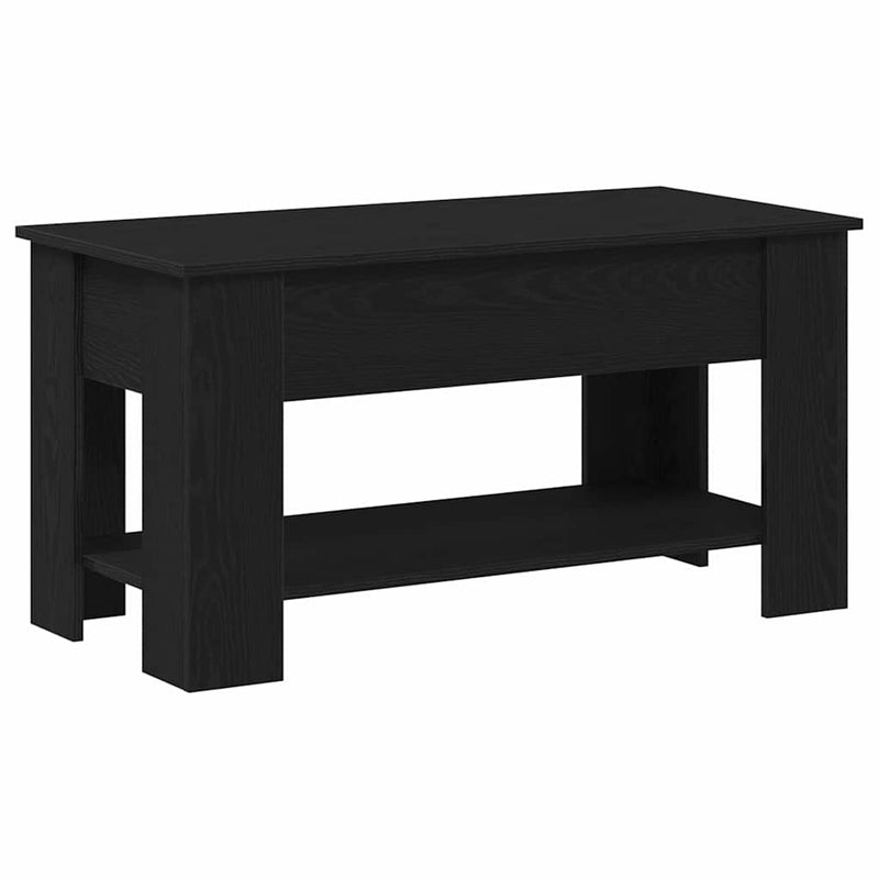 vidaXL Dohányzóasztal Musta tammi 101 x 49 x 52 cm Faanyag