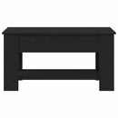 vidaXL Dohányzóasztal Musta tammi 101 x 49 x 52 cm Faanyag