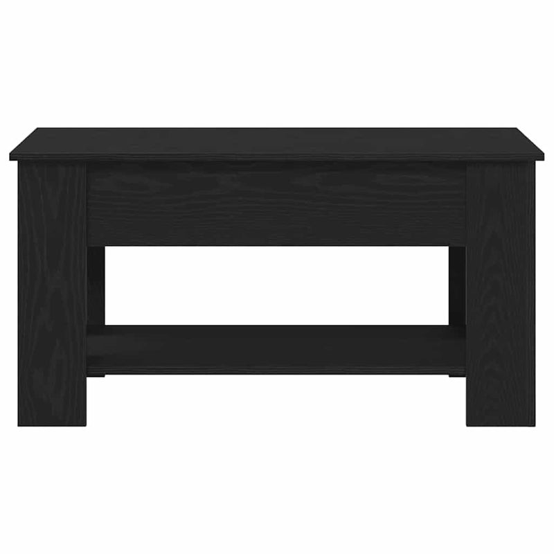 vidaXL Dohányzóasztal Musta tammi 101 x 49 x 52 cm Faanyag