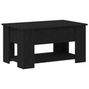 vidaXL Dohányzóasztal Fekete tölgy 79 x 49 x 41 cm Faanyag