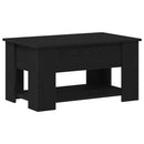 vidaXL Dohányzóasztal Fekete tölgy 79 x 49 x 41 cm Faanyag