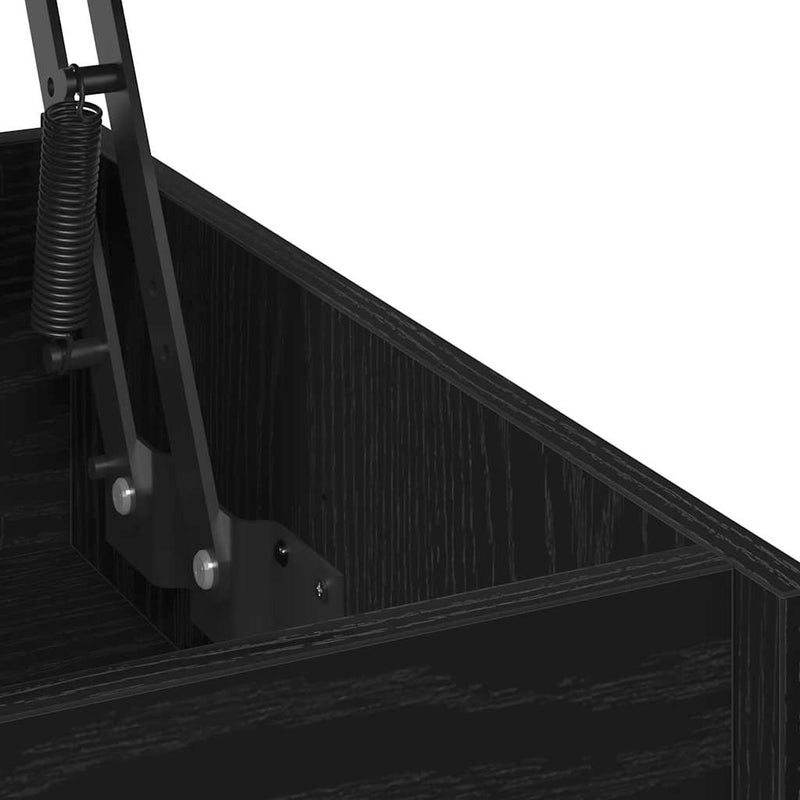 vidaXL Dohányzóasztal Fekete tölgy 80 x 50.5 x 41.5 cm Faanyag