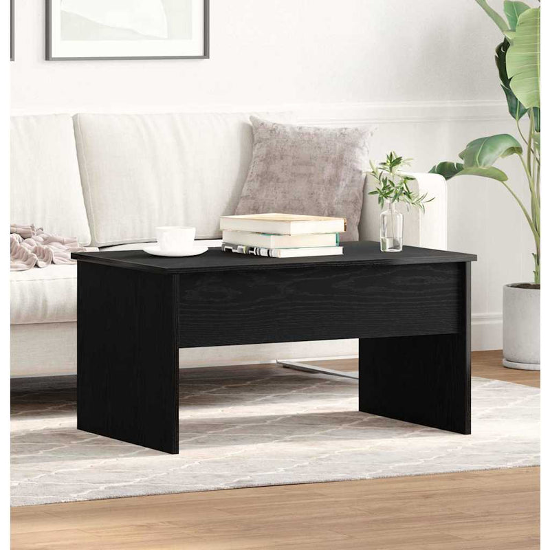 vidaXL Dohányzóasztal Fekete tölgy 80 x 50.5 x 41.5 cm Faanyag