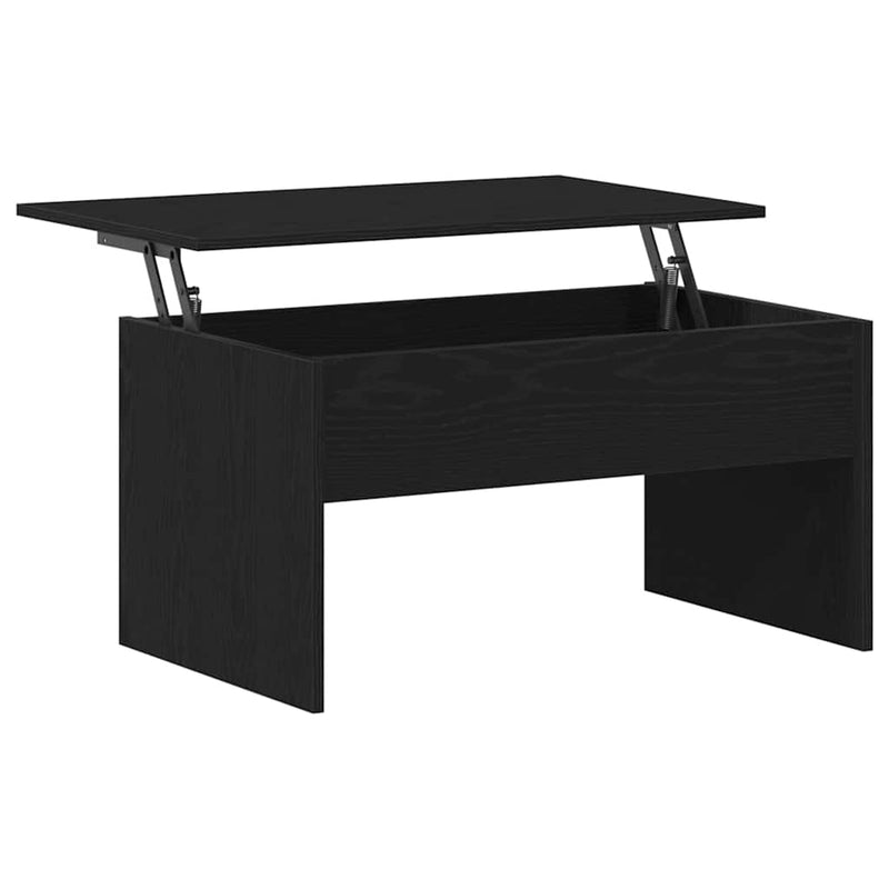 vidaXL Dohányzóasztal Fekete tölgy 80 x 50.5 x 41.5 cm Faanyag