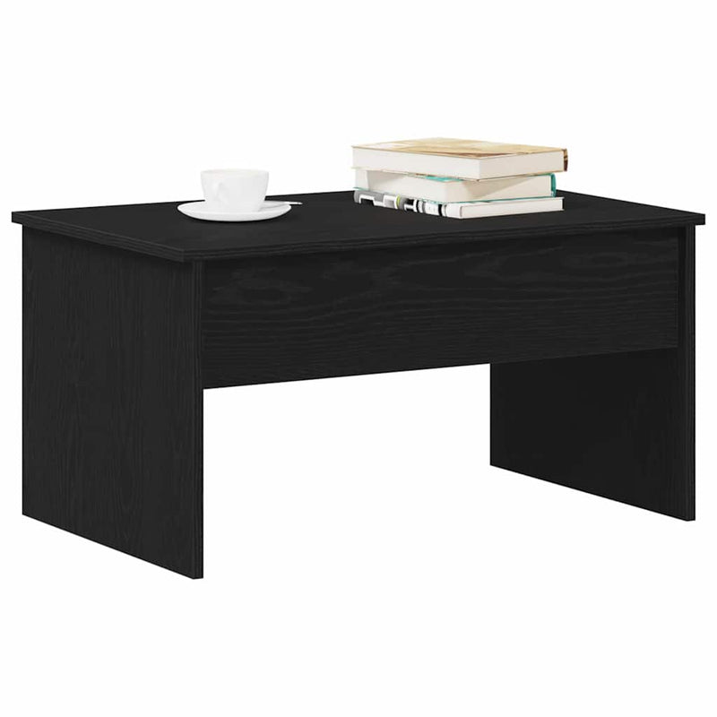 vidaXL Dohányzóasztal Fekete tölgy 80 x 50.5 x 41.5 cm Faanyag